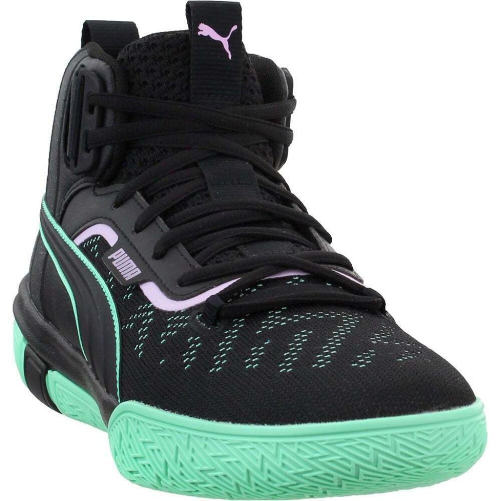 Puma Legacy Dark Mode Basketball  Mens Black, Grey Sneakers Athletic Shoes - Picture 4 of 8